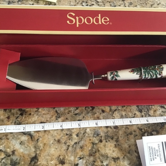 Spode Christmas Tree Cake Slicer Server New - Picture 2 of 2